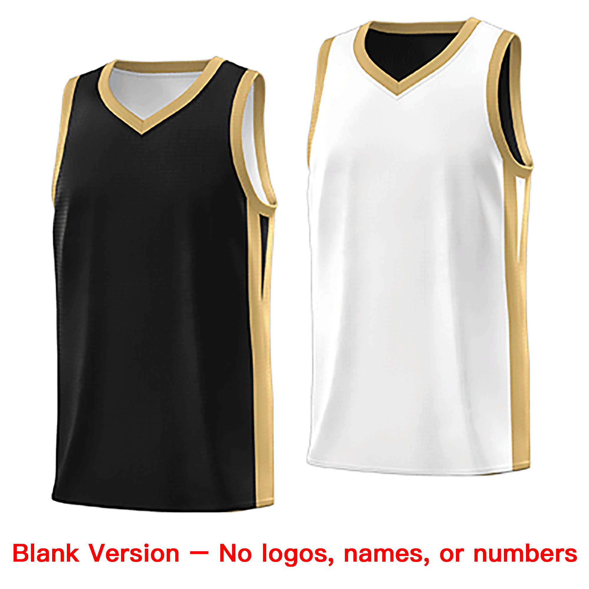 Custom Black White Double Side Sets Design Sportswear Basketball Jersey - Image 2