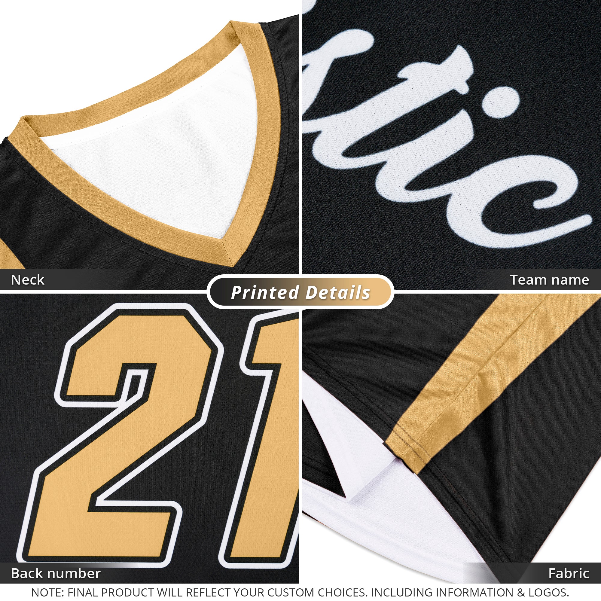 Custom Black White Double Side Sets Design Sportswear Basketball Jersey - Image 6
